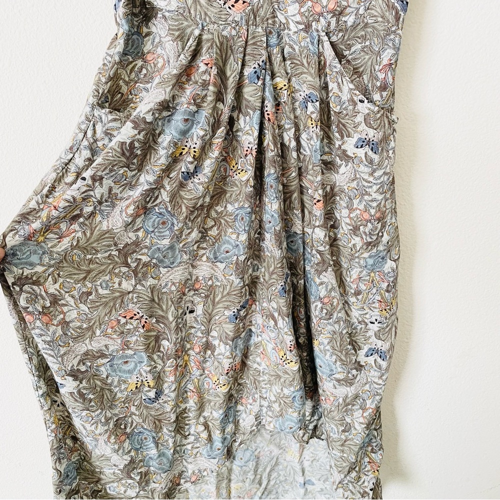 Zadig & Voltaire LARGE Rima short sleeve midi dress in floral butterfly print - Picture 6 of 9